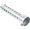 Keenso Silenziatore Silenziatore per Moto, Scarico Moto Universale Argento Can DB Killer Silenziatore Silenziatore Inserto Deflettore (35 mm)