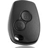Cover Chiave Auto In TPU Per Renault Twingo, Master, Kangoo, Clio, Trafic, Duster, Vivaro, Espace – Argento/Nero, Protezione Antigraffio