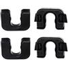 CANJPTON Compatibile con Ford Fiesta Focus MK3 Mondeo B-Max C-Max 2 Set Clip per mensola per pacchi Staffe di fissaggio per bagagli posteriori nere 1539663 8795EN