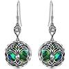 AOBOCO Orecchini Celtici ad Albero della Vita in Argento 925 Orecchini ad Albero della Vita da Donna, Regali di Compleanno per Donne (Bianco)