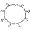 Bling Jewelry Bracciale con ciondolo a ferro di cavallo multiplo portafortuna per donne regalo di laurea pavé di zirconi cubici CZ in argento sterling .925