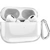 MyGadget Cover in Silicone Morbido Custodia Compatibile con Apple AirPods Pro 2 Generazione (2022) - Case per Cuffie Auricolari - Skin in Gomma - Trasparente
