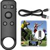 Wowsofty Telecomando Bluetooth senza fili per registrazione video, zoom, cambio obiettivo sul telefono, ricaricabile per selfie, telecomando per iPhone iOS 15 e versioni successive