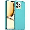 Generico Compatibile con REALME C53 RMX3760 RMX3762 / C51 RMX3830 / Note 50 RMX3834 /NARZO N53 RMX3761 Custodia COVER case GEL SILICONE flessibile matte MORBIDA (Trasparente azzurro)