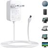 Witfoam Cavo Alimentatore 30W 18V 1,67A per Alexa Echo 3ª 4ª Generazione, Echo Show 8/10/15, Echo Plus 2ª Gen, Adattatore AC DC con Cavo 1.2 Metri, Caricatore di Ricambio Compatibile Solo Dispositivi 18V