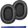 Adhiper Cuscinetti auricolari M50X compatibili con Audio-Technica ATH M50X / M50xBT2 / M40X / M30X / M20X / M10X / MSR7 / SX1 / ATH-ANC9 (nero)