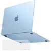 MOSISO Custodia Compatibile con MacBook Air 15 Cover M5 M4 M3 M2 2026-2023 | Naturale Ultra-Sottile Copritastiera&Case per MacBook Air 15 pollici 2025 2024 A3448 A3241 A3114 A2941, Celeste