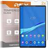 REY Pack 2X Pellicola salvaschermo per Lenovo Smart Tab M10 FHD Plus 10,3 TB-X606FA, Vetro temperato, di qualità Premium