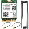 Wonrabai WFi 6E Wire-Less AX210 NIC, Gigabit Tri-Band 2.4G/5G/6GHz WFi 6E, 802.11AX Standard, Blue-Too-th 5.3, Supporto Linux, Windows 10/11, ecc.