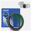 NEEWER Filtro CPL per Dashcam Compatibile con VIOFO A229/A139/A139Pro/T130/WM1, Filtro Polarizzatore Circolare per Telecamera Cruscotto, Riduce Riflessi/Migliora Contrasto/Vetro Ottico HD Multistrato