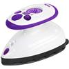 ANSIO Mini piastra da viaggio con suola in ceramica perfetta per viaggiare e trapuntatura - Design leggero e compatto - 2 anni di garanzia - Viola/bianco