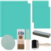Siyrdxcbt 13 Pz Linoleum per Incisione A4 e A6 Gomma Eva Verde Spessore 3 mm Pannelli di Linoleum Gomma Crepla Include Coltello Intaglio Rullo Pietra per Affilare per Topografia Incisione Scrapbooking Pittura