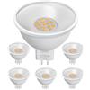 AGOTD Faretti LED MR16 12V GU5.3 3.5W, Sostituisce 35W, 2700K Bianco Caldo 107° Angolo di Fascio, 580Lm AC/DC 12V Lampadina LED, Non Dimmabile, Confezione da 6 Pezzi