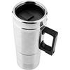 Aramox Bollitore elettrico, Aramox 350ML + 150ML Bollitore elettrico Caffè Tè Thermos Tazza di riscaldamento dell'acqua 12V Accendisigari ad ebollizione rapida Spina in acciaio inossidabile per auto Argento
