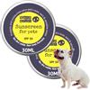Noseprint Set di 2 balsami solari SPF 50 per animali - protezione solare non tossica 2 x 30 ml | crema idratante anti-UV per cani e gatti | Balsamo Sole Muso & Zampe
