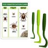 TickCheck Strumenti zecche rimozione e Carta di identità di spunta per Gli Esseri Umani, Cani e Gatti 1 Set (Pacchetto di 3)