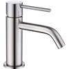 Friota Rubinetto da bagno in nichel spazzolato, in acciaio inox, resistente alla corrosione, con tubo di ingresso, antimacchia, opaco, altezza di scarico 65 mm, per ospiti, WC, guardaroba e camper