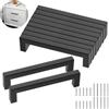 talifoca 10 pezzi Maniglie per Mobili da Cucina Nero Maniglie Armadio Maniglie cucina Distanza fori 128mm armadietti in acciaio inossidabile per mobili da cucina Decorazioni per la casa