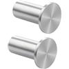 SAYAYO Ganci Accappatoio Bagno Ganci Appendiabiti in Acciaio Inox, Grande Gancio Rotondi da Parete, Argento Appendi Strofinacci Cucina Parete Appendi Accappatoio Bagno, 2 Pezzi, 45 mm