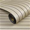 Livelynine Pannelli Adesivi per Pareti Effetto Legno Beige Pannello Legno Decorativo Parete 30CMx5M Rivestimento Parete Legni Listelli Noce Chiaro per Case Ufficio Pannelli Murali Bagno Corridoio