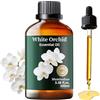 Mumianhua Olio essenziale per orchidee bianche Mumianhua Olio essenziale di orchidee bianche pure, olio per aromaterapia per diffusore, pelle, shampoo, profumo, candele, saponi, 100 ml