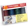 Gütermann - Gütermann Sparkly (100m) Cucire Filo Impostato 2-4 Pezzi