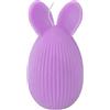 Cereria Di Giorgio - Candela a Forma di Uovo con Orecchie da Coniglio - Colore Viola polvere - Altezza 12 cm - Spring Collection - Artigianale - Con sacchetto regalo - Made in Italy