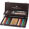 Faber-Castell - matite da artista da 53 pezzi, valigetta in legno