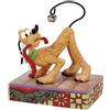Enesco Jim Shore Disney Pluto Jolly Jingle Coda Figurina #6016885