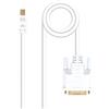 Brightium Cavo convertitore Mini DisplayPort a DVI maschio 5,0 m, bianco, ideale per collegare dispositivi video ai monitor.