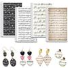 OLYCRAFT 24pz 4 Stile Carta da Trasferimento in Argilla con Note Musicali Spartiti Fogli di Trasferimento in Argilla Polimerica Fogli di Trasferimenti per Disegni Musicali per Creazione di Gioielli