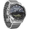 NORTH EDGE GAVIA Pilot Watch Orologi di lusso in acciaio inox analogico digitale per gli uomini Altimetro Bussola Outdoor Sport Business Watch impermeabile 200m
