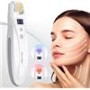 TwoWin Bio Roller Microneedles Professional Kit, EMS Microneedle Roller Derma Stamp con 2 luci LED per rughe Stretch Scar Perdita di capelli Cura della pelle