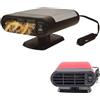 RISCALDATORE TERMOVENTILATORE AUTO SCALDINO SBRINATORE 12V STUFA FURGONE 200W