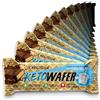EUROSUP KETO WAFER - Gusto Choco Yogurt - 12 pezzi - Fantastico wafer proteico da 35 g - High protein 30% - High Fiber 10% - Low sugar - Low Carb