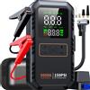 PAIVIROKU Avviatore di emergenza per auto 4 in 1 con compressore d'aria Picco 5000A Batteria automatica Booster Pompa d'aria 150PSI Gonfiatore per pneumatici portatile Power Bank