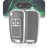 LELNOOS Cover Chiave Auto, Silicone Custodia Chiave Protettiva Copri Chiavi per Opel Vauxhall Corsa D E Adam Astra J Mokka X Insignia Zafira C Tourer Meriva B Cascada Chevrolet Cruze, 2 Tasti