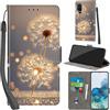 PHINIENLAND Cover per Samsung Galaxy S20 Plus custodia portafoglio Dente di leone | 3 scomparti carte, 1 tasca banconote, Chiusura magnetica, Supporto, Pelle PU flip cover per Samsung S20 Plus
