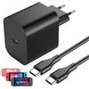 YKEJCLD Switch 2 Cavo di ricarica compatibile con Nintendo Switch/Lite/OLED/Deck Dock/Pro Controller Supporta la modalità TV, alimentatore di rete di tipo C, caricatore rapido da 1,5 M/5 FT