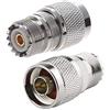 TengKo Coassiale RF Adattatore Coassiale N Maschio a Femmina UHF SO-239 Adattatore Coassiale (2pack)