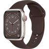 ELETTRONEO C1 Cinturino per Apple Watch Ultra 3 2 49mm, Serie 11 10 46mm, 9 8 7 45mm 41mm, SE 6 5 4 44mm 40mm, 3 2 1 42mm 38mm Donna Uomo Band Bracciale Sport Silicone, Caffè