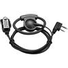 Retevis EEK012 Auricolare Regolabile a Tipo-D con Microfono PTT Compatibile con Kenwood Radio Bidirezionale BAOFENG UV5R 888S RT24 RT27 RT622 RT668 Walkie Talkie Headset Auricolare(1 Pz)
