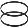 SG Store 2 cinghie di gomma compatibili con Makita 9910 9911 Levigatrice per cintura di ricambio in fibbia chiusa, 6 mm, larghezza 300 mm, circonferenza 3 mm, passo dente, nero 300-3 M-6