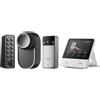 SwitchBot WLAN Smart Lock Ultra mit Videocitofono, Fingerabdruck-Entsperrung, Elektronisches Türschloss, Türöffner per Fingerprint, Passcode, Smartphone, Alexa, Google, unterstützt Matter