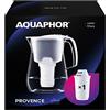 AQUAPHOR Provence, Bianco, con 1 Cartuccia filtrante A5 MG, Effetto Vetro anticalcare, Cloro e arricchisce l'acqua con magnesio, plastica, 4,2 l