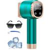 Deplite Epilatore Luce Pulsata con Funzione di Raffreddamento a Ghiaccio, Schermo LCD Touch,Modalità di Scorrimento Automatico, Epilatore a Luce Pulsata per Donne e Uomini,Viso, Ascelle, Bikini,Corpo