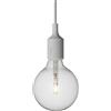 E27 Pendant Led Grigio Chiaro Sospensione -Lampada Compresa - MUUTO 13348