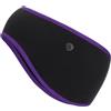 PATIKIL Fascia Riscalda Orecchie, Fascia Elasticizzata In Pile Polare Per Inverno Sudore Per Corsa Essenziale All'Aperto Per Jogging Camminata Sci Ciclismo, Nero Con Viola Scuro