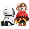 POP MART MEGA SPACE MOLLY 100% Charlie Brown Snoopy NUOVO