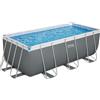 Bestway Piscina solo struttura - 412x201x122 cm grigio scuro